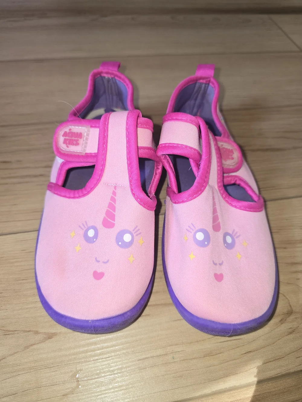 Aqua Kicks Girls' Pink Unicorn Water Shoes